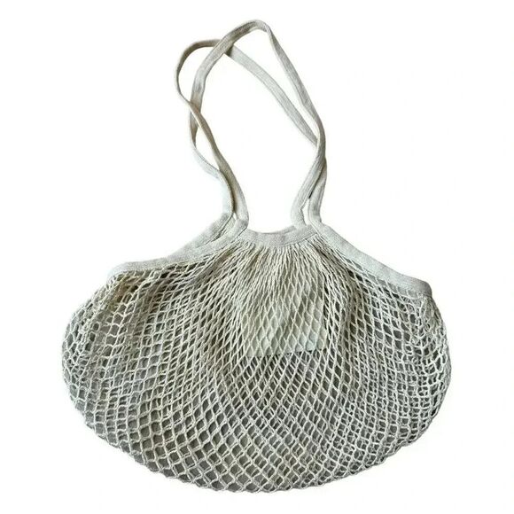 Adidas Reusable Eco Cotton Mesh Bohemian Coastal Vintage Rare Grocery Bag - Picture 3 of 6